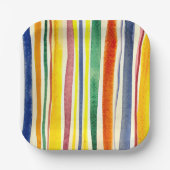 Sommerstreifen Pappteller (Vorderseite)