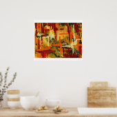 Sommerstreifen Poster (Küche)