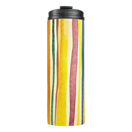 Sommerstreifen Thermosbecher (Vorderseite)