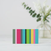 Sommerstreifen Visitenkarte (Stehend Vorderseite)