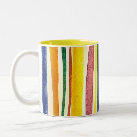 Sommerstreifen Zweifarbige Tasse (Links)