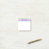 SOMMERSTRIPEN PERSONALISIERTE Post-it-Notizen Post-it Klebezettel (Auf Schreibtisch)