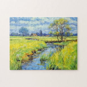 Sommerstrom in der Havelland-Landschaft Puzzle