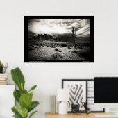 Sommersturm in den Superstil-Bergen Poster (Heimbüro)