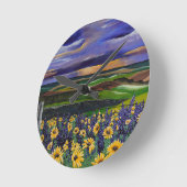 Sommersturm Runde Wanduhr (Winkel)