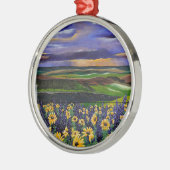 Sommersturm Silbernes Ornament (Links)