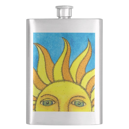 Sommersun-Flasche Flachmann (Vorderseite)