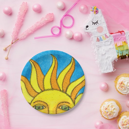 Sommersun-Pappteller Pappteller (Party)