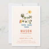 Sommersurf Geburtstagsparty Einladung (Vorderseite)