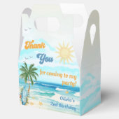 Sommersurf Geburtstagsparty Geschenkschachtel (Geöffnet)