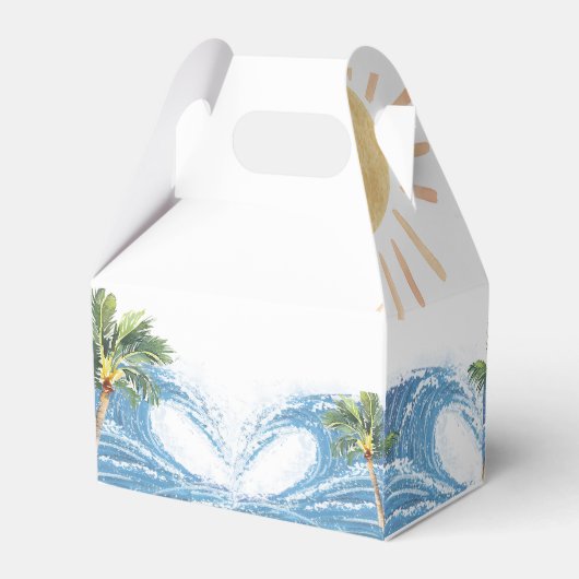 Sommersurf Geburtstagsparty Geschenkschachtel (Rückseite)