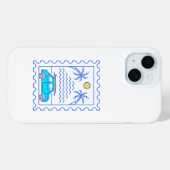 Sommersurfing Postal Briefmarke 2 Case-Mate iPhone Hülle (Rückseite (Horizontal))
