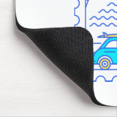 Sommersurfing Postal Briefmarke 2 Mousepad (Ecke)
