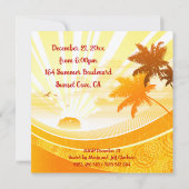 Sommersurfing Santa Einladung (Rückseite)