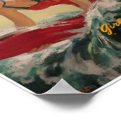 Sommersurfposter der 30er Jahre Poster (Ecke)