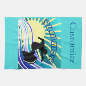 Sommersurfspass Thunder_Cove Geschirrtuch (Horizontal)