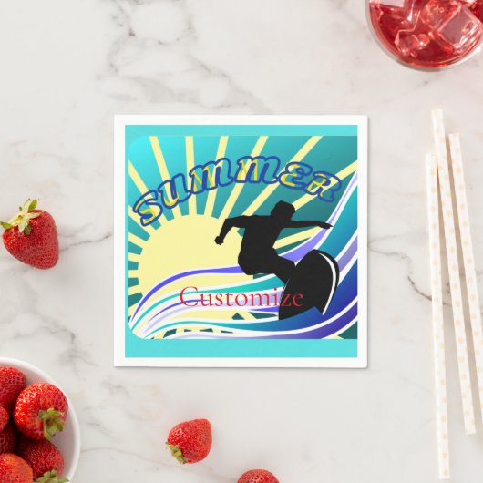 Sommersurfspass Thunder_Cove Serviette (Beispiel)