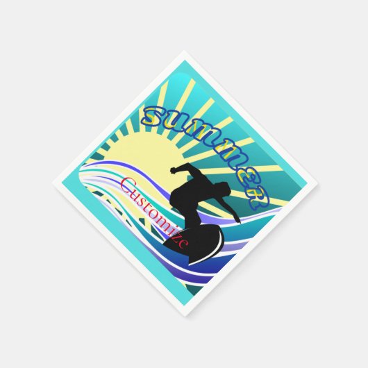 Sommersurfspass Thunder_Cove Serviette (Ecke)