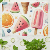 Sommersüße Flucht Geschirrtuch (Gefaltet)