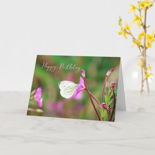 Sommersüßer Geburtstag Karte (Gelbe Blume)