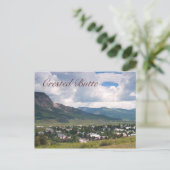 Sommerszene in Crested Butte. Colorado Postkarte (Stehend Vorderseite)
