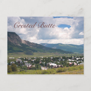 Sommerszene in Crested Butte. Colorado Postkarte