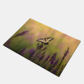 Sommerszene, Schmetterling und Loosestrife Fußmatte (Schrägansicht)