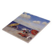 Sommertag am Meer (Strandlandschaft) Fliese (Seite)