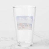 Sommertag am Meer (Strandlandschaft) Glas (Rückseite)