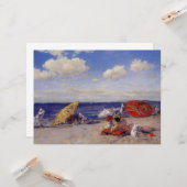 Sommertag am Meer (Strandlandschaft) Karte (Vorderseite/Rückseite Beispiel)