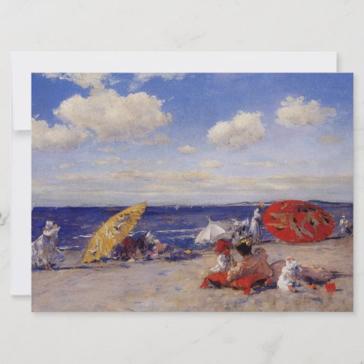 Sommertag am Meer (Strandlandschaft) Karte (Vorderseite)