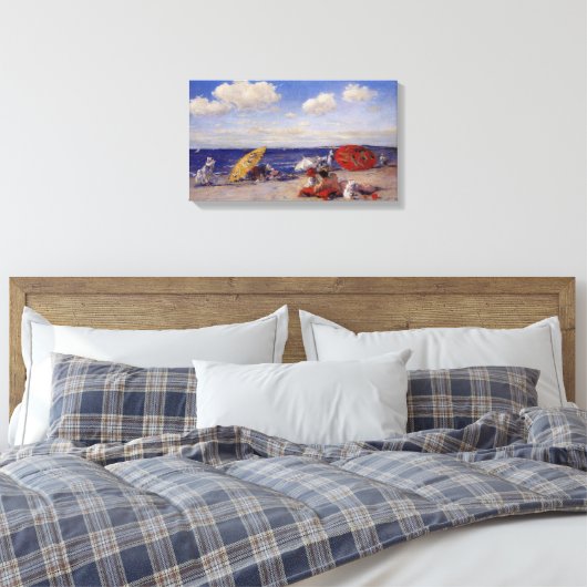 Sommertag am Meer (Strandlandschaft) Leinwanddruck (Insitu (Schlafzimmer))