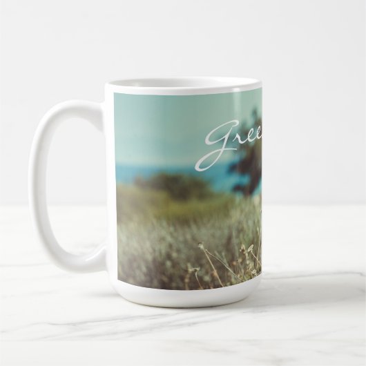 Sommertag an der Küste Kaffeetasse (Links)