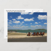 Sommertag auf Georges Island, Boston Harbour Postkarte (Vorne/Hinten)