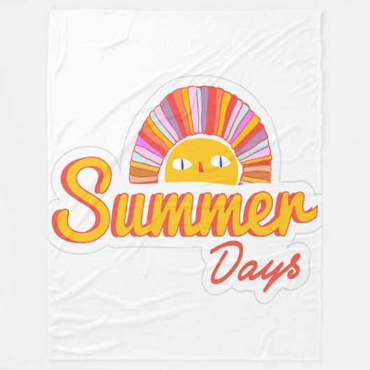 Sommertag fleecedecke (Vorderseite)