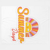 Sommertag fleecedecke (Vorderseite (Horizontal))
