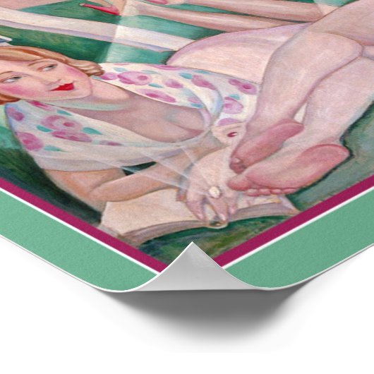 "Sommertag" Gerda Wegener Poster (Ecke)