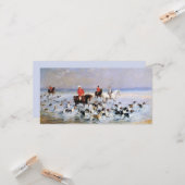 Sommertag in Cleveland (Pferde und Hunde) Karte (Vorderseite/Rückseite Beispiel)