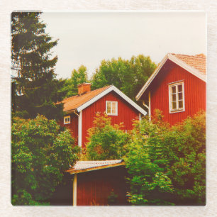 Sommertag in Dalarna Glasuntersetzer