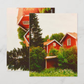 Sommertag in Dalarna Postkarte (Vorne/Hinten)