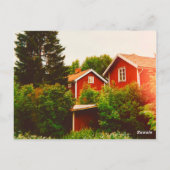 Sommertag in Dalarna Postkarte (Rückseite)