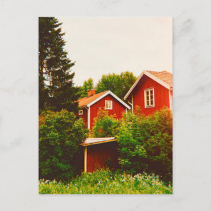 Sommertag in Dalarna Postkarte