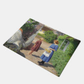 Sommertag in Dänemark (Mutter und Tochter) Fußmatte (Schrägansicht)