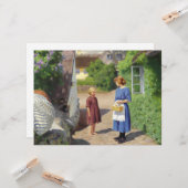 Sommertag in Dänemark (Mutter und Tochter) Karte (Vorderseite/Rückseite Beispiel)