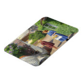 Sommertag in Dänemark (Mutter und Tochter) Magnet (Linke Seite)