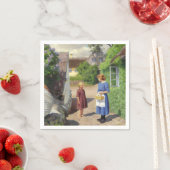 Sommertag in Dänemark (Mutter und Tochter) Serviette (Beispiel)