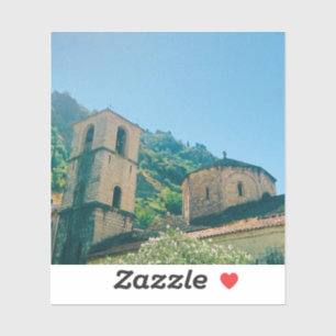 Sommertag in Kotor - Montenegro Aufkleber