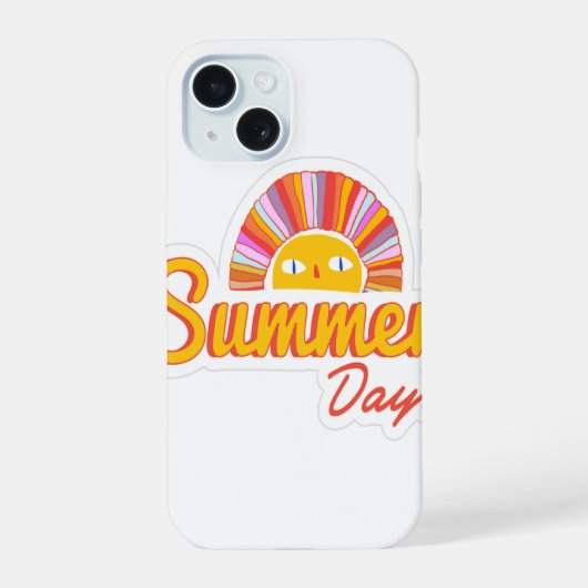 Sommertag iPhone 15 hülle (Rückseite)