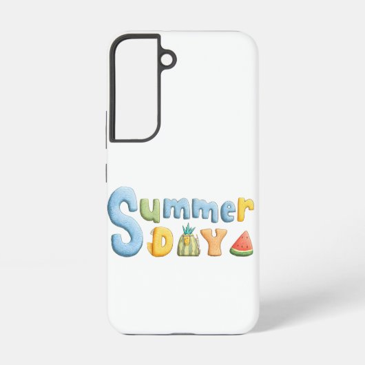Sommertag - Sommertag Feier Text Samsung Galaxy Hülle (Rückseite)