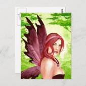 Sommertag Träume Fee Postkarte (Vorne/Hinten)